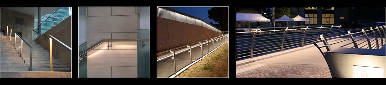Exempels for LED Handrails