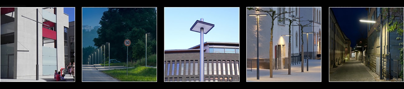 Exempels for Pole lights / Street lights