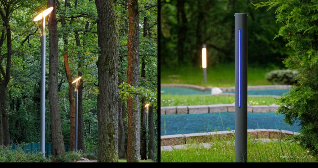 LECCOR | Germany | Schwelm | BGHM CIRCOLO light column and LED-FIACCOLA bollard light - References