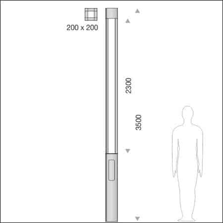 Light column COLLONA Q