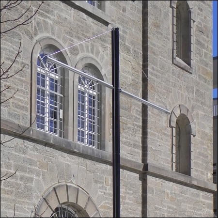 Poles 4-angle profile stainless steel