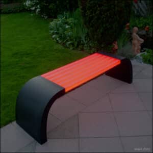 Seating bench LED-DL light bench