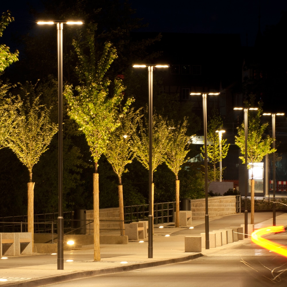 Round tubular steel poles