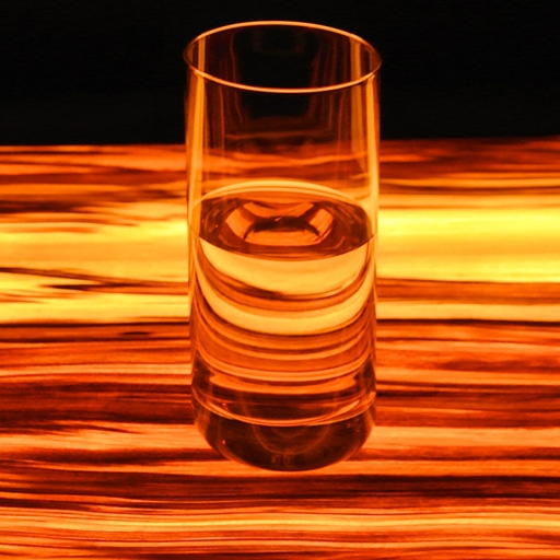 illuminated wooden table