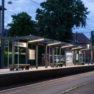 Tram stops in Bielefeld (Sieker Mitte stop)