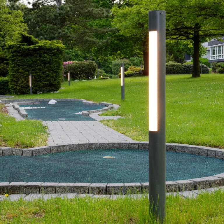 Bollard and post lights, Ø76.1, for gardens and parks