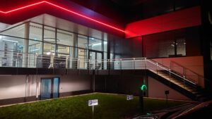 LED stainless steel handrail project and façade lighting by icotek GmbH & Co. KG – bespoke solution