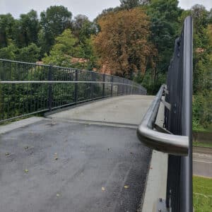 LED handrail project Nö 26: Nördlingen footpath and cycle path bridge