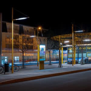 LED retrofit of tram stops in Gera, 2024