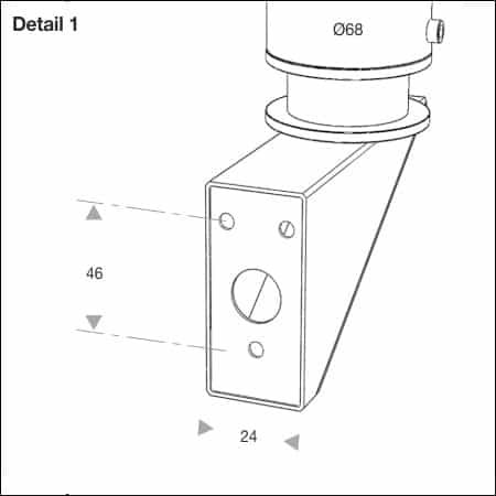 FIACCO Typ 500/151 Bohrschablone