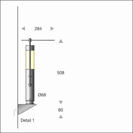 FIACCO Typ 510/060 Grafik mit Montagemasse