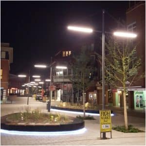 Beleuchtung der Fussgängerzone “Neue Markttwiete” und “Europaplatz” in Bad Schwartau