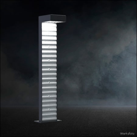 Pollerleuchte CUBANO Typ 410 - Dekor Metall