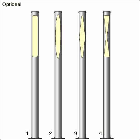 Standrohrleuchte COLLONA Typ 070/510 - technisch Zeichnung