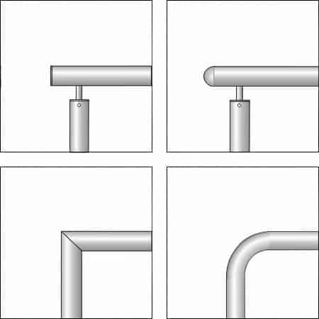 Edelstahl LED Handlauf LAMANO U42 | U48 | U60 - technische Zeichnung