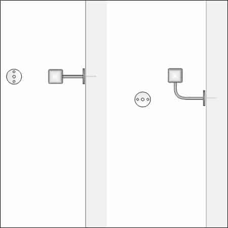LED Holzhandlauf LAMANO U40x40 Detail - technische Zeichnung