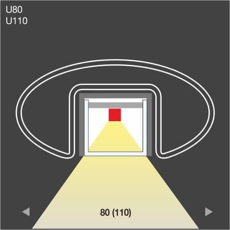 Pollerleuchte LIGHTLINE Typ 410 - technische Zeichnung