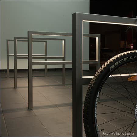 Fahrradparker / -ständer QUADRATONE LED Typ B