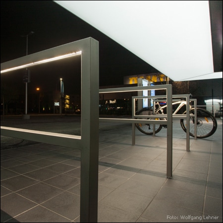 Fahrradparker / -ständer QUADRATONE LED Typ B