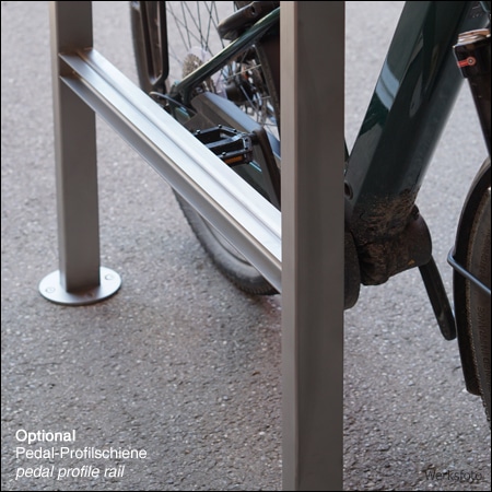 Fahrradparker / -ständer QUADRATONE LED Typ A