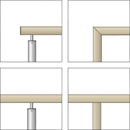 LED Holzhandlauf LAMANO U40x40 Detail