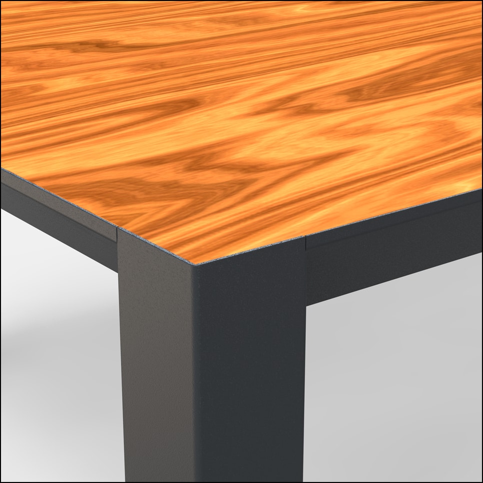 Detail LED Tisch Lightwood - exclusiv