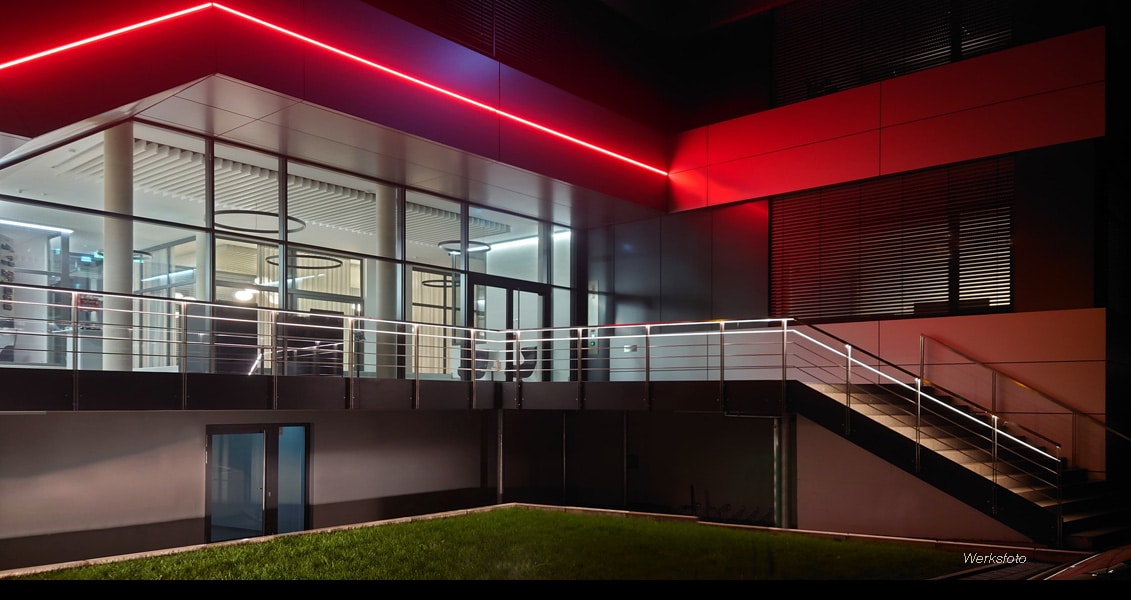 LECCOR | Deutschland | Eschach | LED Edelstahl Handlauf U60x40